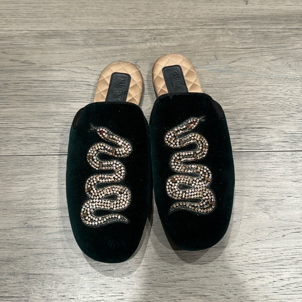 Emerald Green Gucci Loafers